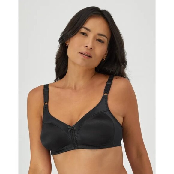 Bali Other - NWT Bali Double Support Wireless Bra Sz 34B Black Shaping Full Coverage DF3820